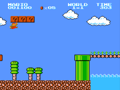 Super Mario Bros. (World) [Hack by Frank Maggiore v1.0] (~Ultimate Super Mario Bros.) (SMB2J GFX)