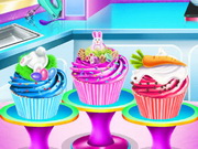 Elsa Easter Cupcake Cooking