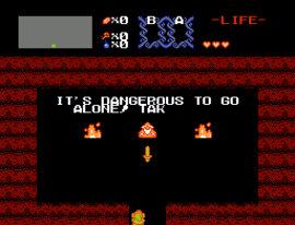 Legend of Zelda, The (USA) (Rev A) [Graphic Hack by PocketNES v1.0] (Pocket Edition)