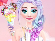 Barbie And Elsa In Candyland