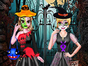 Sister's Halloween Dresses