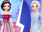 Snow White Vs Elsa Brunette Vs Blonde