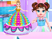 Baby Taylor Barbie Princess Cake Cooking