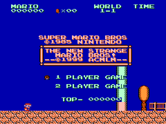 Super Mario Bros. (World) [Hack by Acmlm v20000520] [Title Fix by Killa B v1.0] (~New Strange Mario Bros!, The)