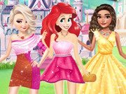 Princesses Different Shoulder Dress