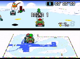 Super Mario Kart (USA) [Hack by sYs85 v20090206] (Custom Tracks+New AI)