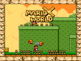 Super Mario World (USA) [Hack by Anikiti v1.0] (~MarioX World - Deluxe) (Ja)