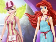 Ariel And Elsa Career Dress Up