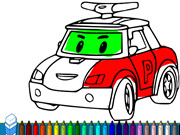 Robocar Poli Coloring Book