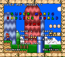 Super Mario Endless World Demo by haithius