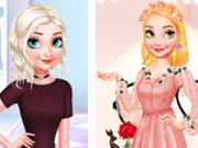 Elsa Vs Rapunzel Fashion Game