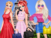 Disney Princesses Eiffel Tower Visiting