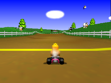 Mario Kart 64 CPUs use human items including shells