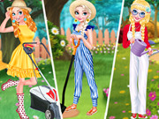 Princesses Gardening In Style