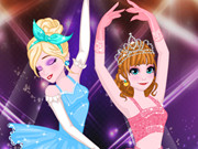 Elsa And Anna Ballet Dancer