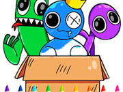 Rainbow Friends Coloring Book