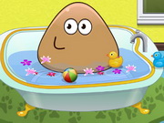 Pou Baby Bathing