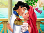 Mermaid Princess Mistletoe Kiss