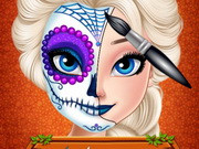 Elsa Halloween Face Makeup