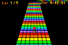 SNES Rainbow Road in Mario Kart XXL