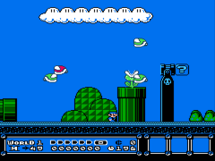 Super Mario Bros. 3 (USA) (Rev A) [Hack by Lags v1.0] (~Blue Mario Bros. 3)