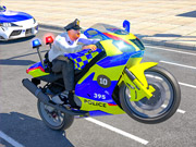 Police Bike Stunt Race Game