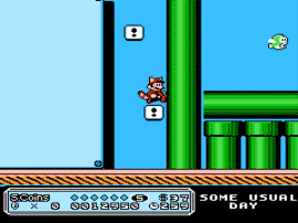 Super Mario Bros. 3 (USA) (Rev A) [Hack by JaSp v1.1] (~Mario in Some Usual Day)