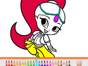 Shimmer And Shine Pencil Coloring