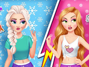 Elsa And Rapunzel Princess Rivalry