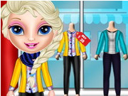 Baby Elsa Winter Shopping Spree